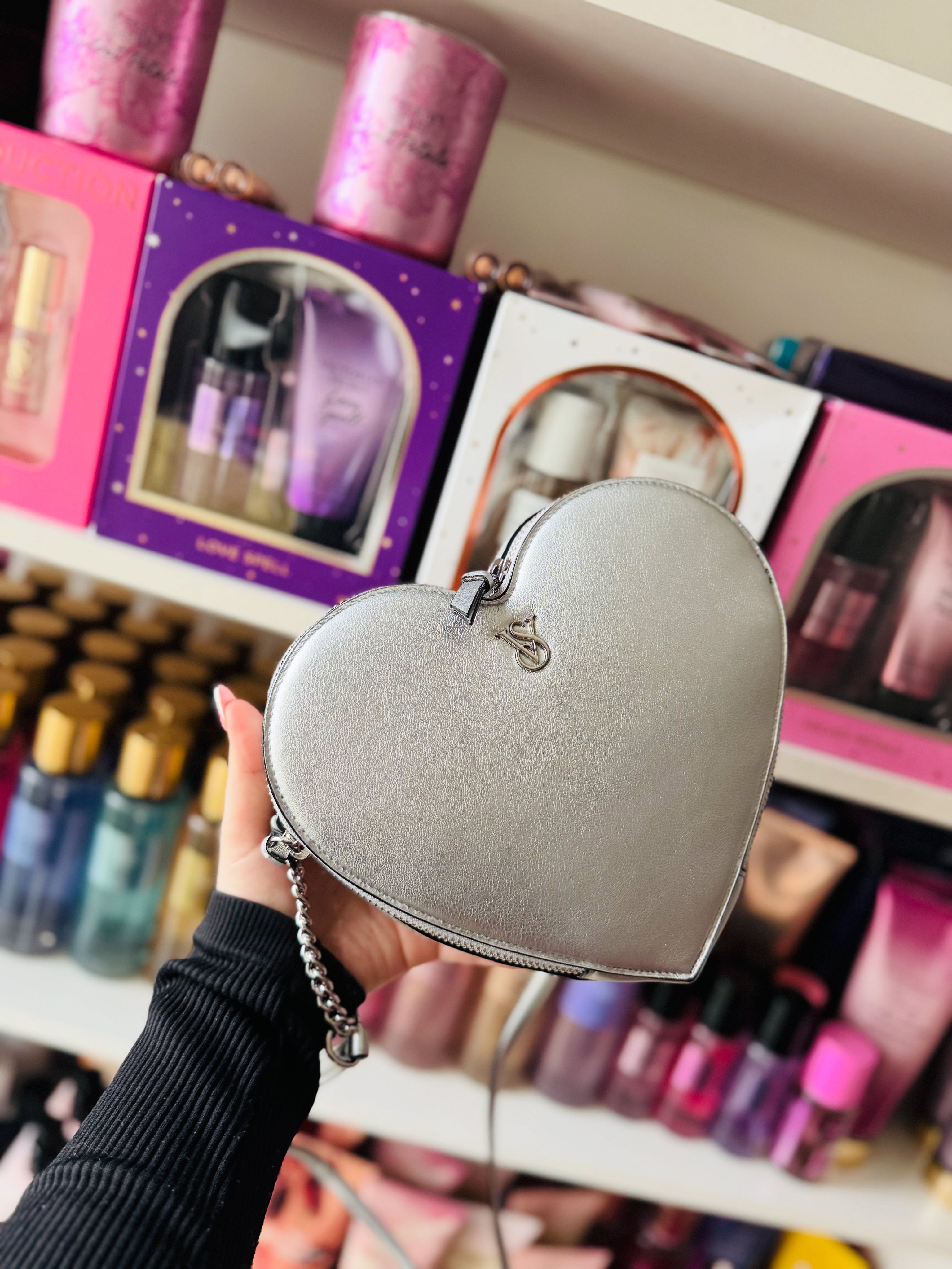 Crossbody corazón Plateado